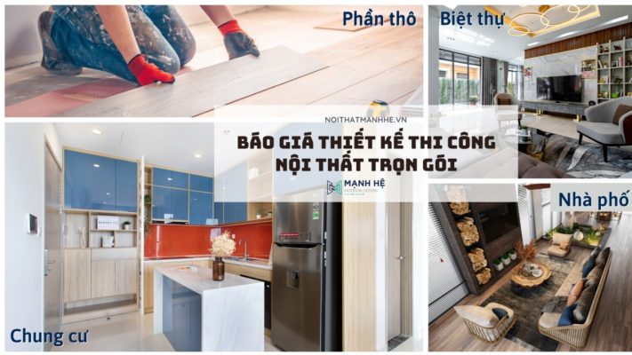 báo giá thi công nội thất